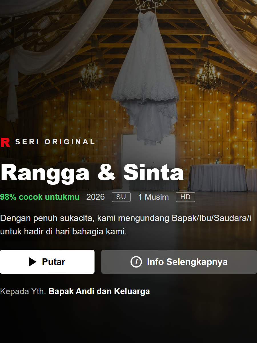 Template Wedding Netflix